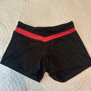 Black & Pink Biker Short - size small